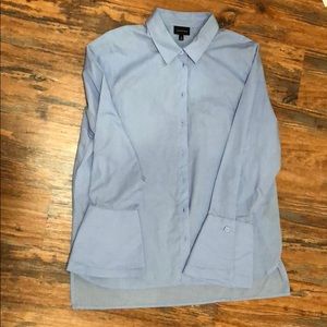 Button up blouse with bell sleeves